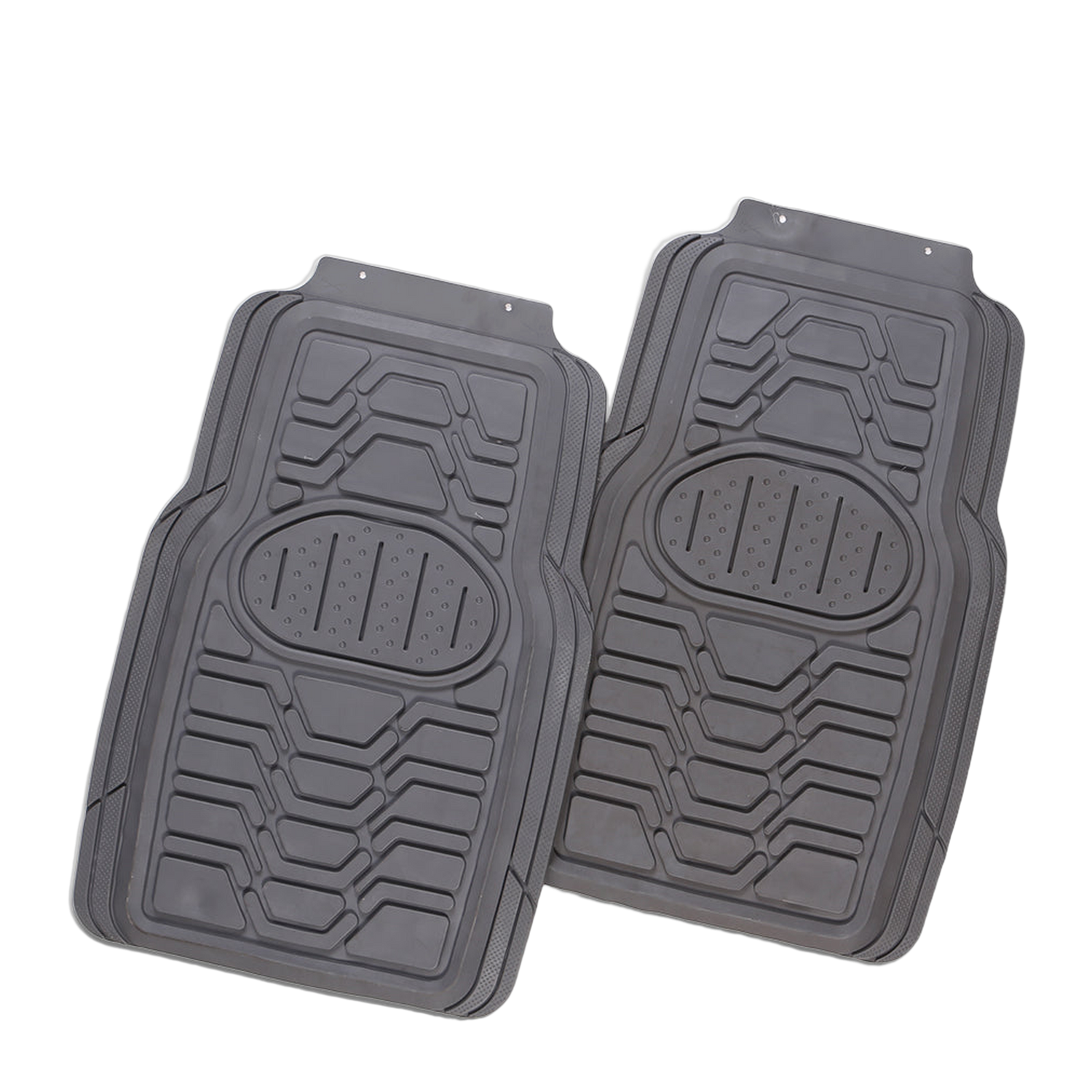 Viper 2-Piece Car Floor Mats - Gray [Rubber]