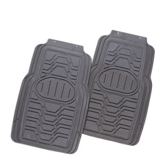 Viper 2-Piece Car Floor Mats - Gray [Rubber]