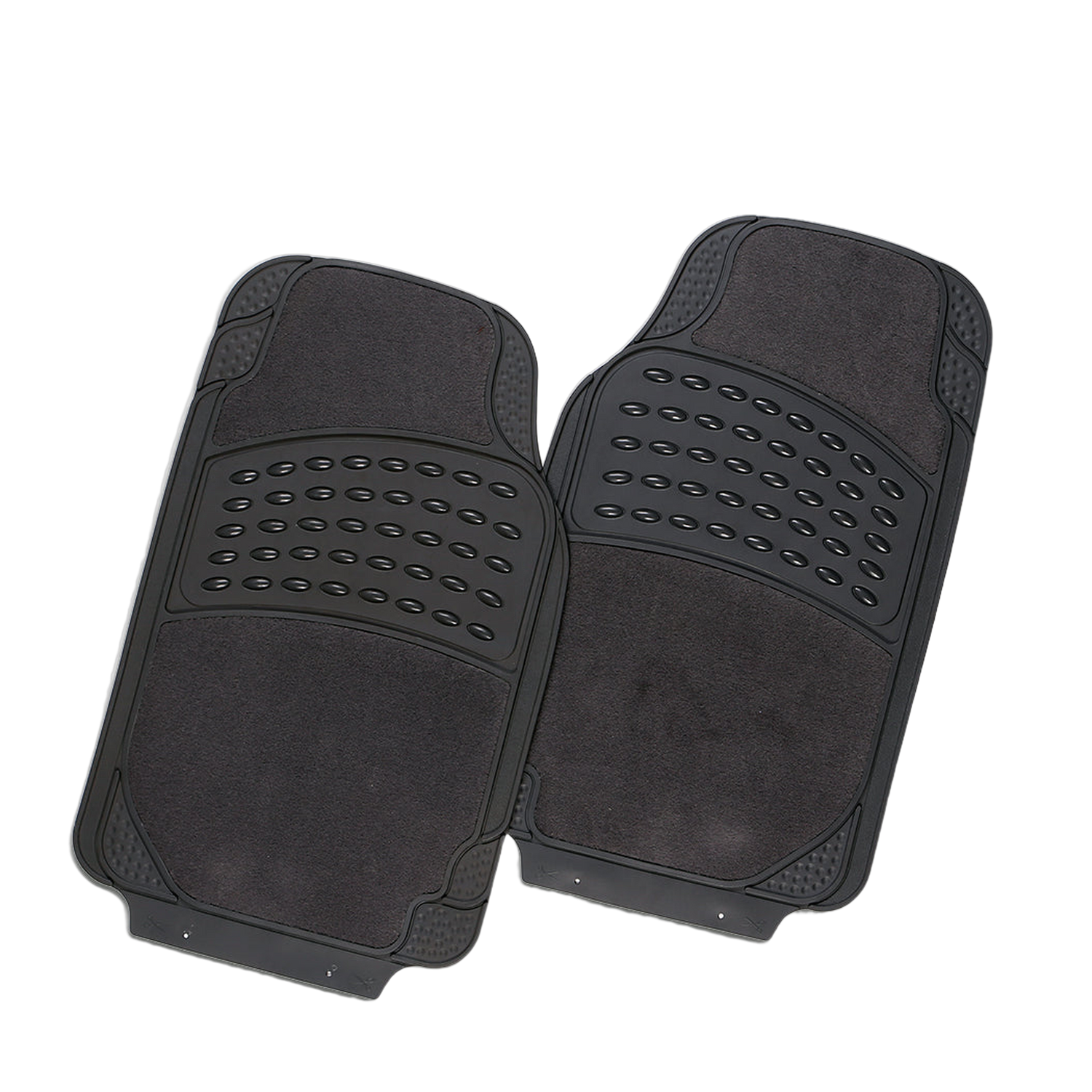 Colossus 2-Piece Car Floor Mats [Rubber & Carpet]