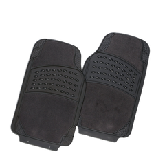 Colossus 2-Piece Car Floor Mats [Rubber & Carpet]