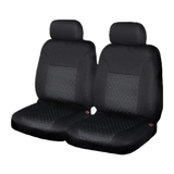 Cosmic Fabric Front Seat Covers (Low-Back) - Black