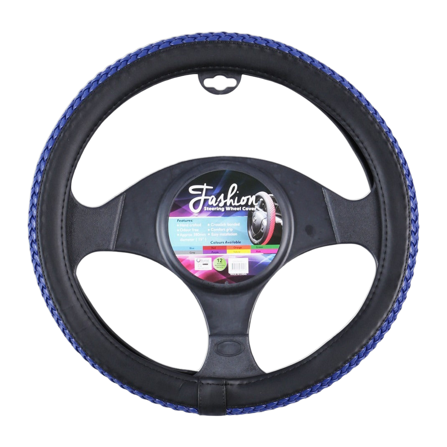 Fashion Faux Leather Steering Wheel Cover