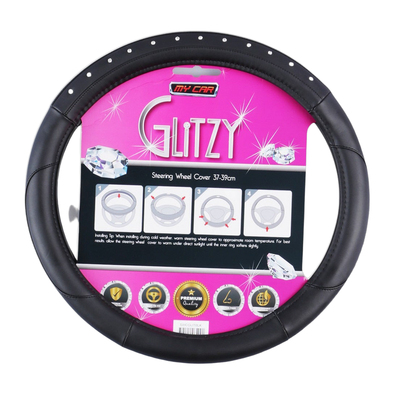 Glitzy Steering Wheel Cover