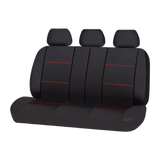 Lavish Faux Leather Rear Seat Covers