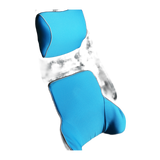Memory Foam Lumbar & Neck Support Cushion Set - Blue