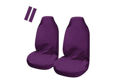 Pulse Throwover Seat Covers + Bonus Seat Belt Pads - Purple