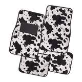 Safari Carpet Mat Spotted Cow 4-Piece Car Floor Mats - [Carpet]