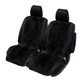 Classic Sheepskin Front Seat Covers (20mm Pile) - Black