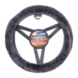 Sheepskin Luxury Steering Wheel Cover - Charcoal
