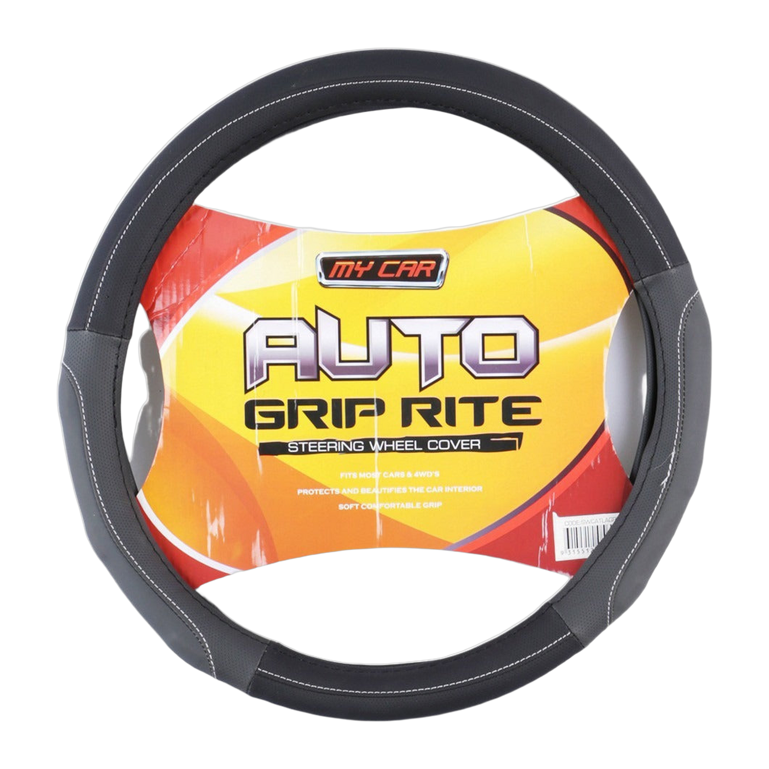 Atlanta Suede Grip Steering Wheel Cover - Gray