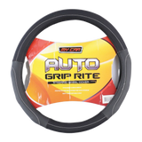 Atlanta Suede Grip Steering Wheel Cover - Gray