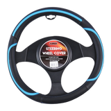 Phoenix Faux Leather Steering Wheel Cover - Blue