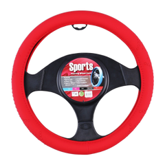 Sports Steering Wheel Cover - Red