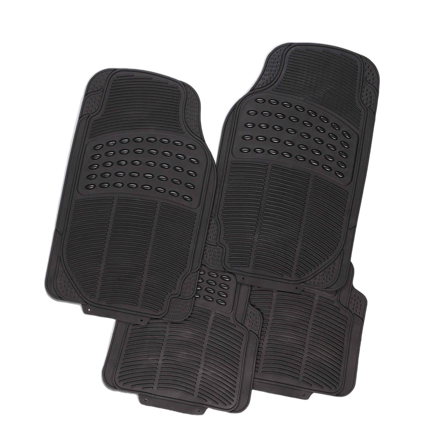 Thunder 4-Piece Car Floor Mats [Rubber]