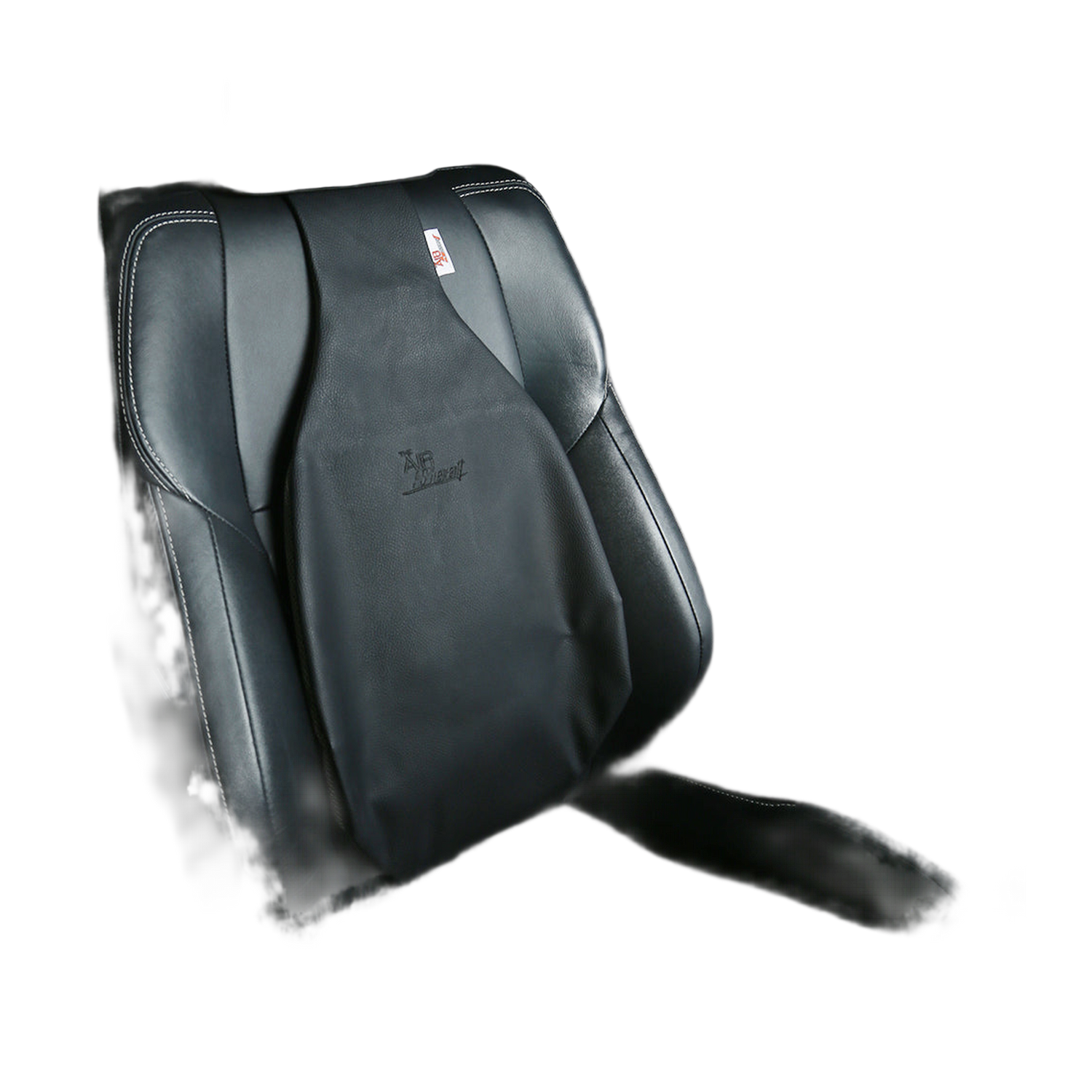 Air-Filled Lumbar Back Support Cushion - Pvc Black