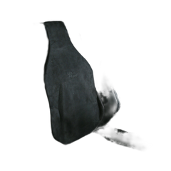 Air-Filled Lumbar Back Support Cushion - Suede Black
