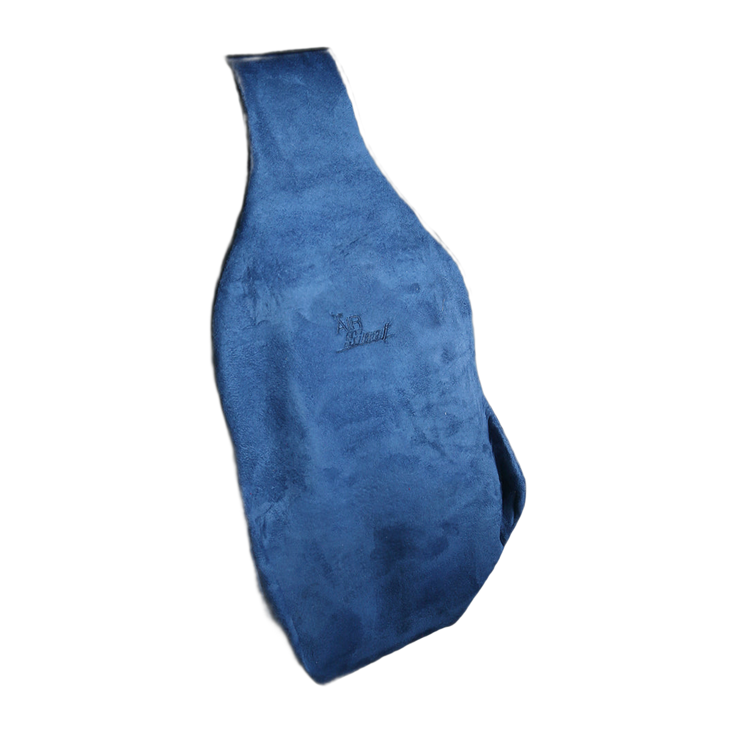 Air-Filled Lumbar Back Support Cushion - Suede Blue