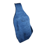 Air-Filled Lumbar Back Support Cushion - Suede Blue