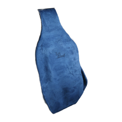 Air-Filled Lumbar Back Support Cushion - Suede Blue