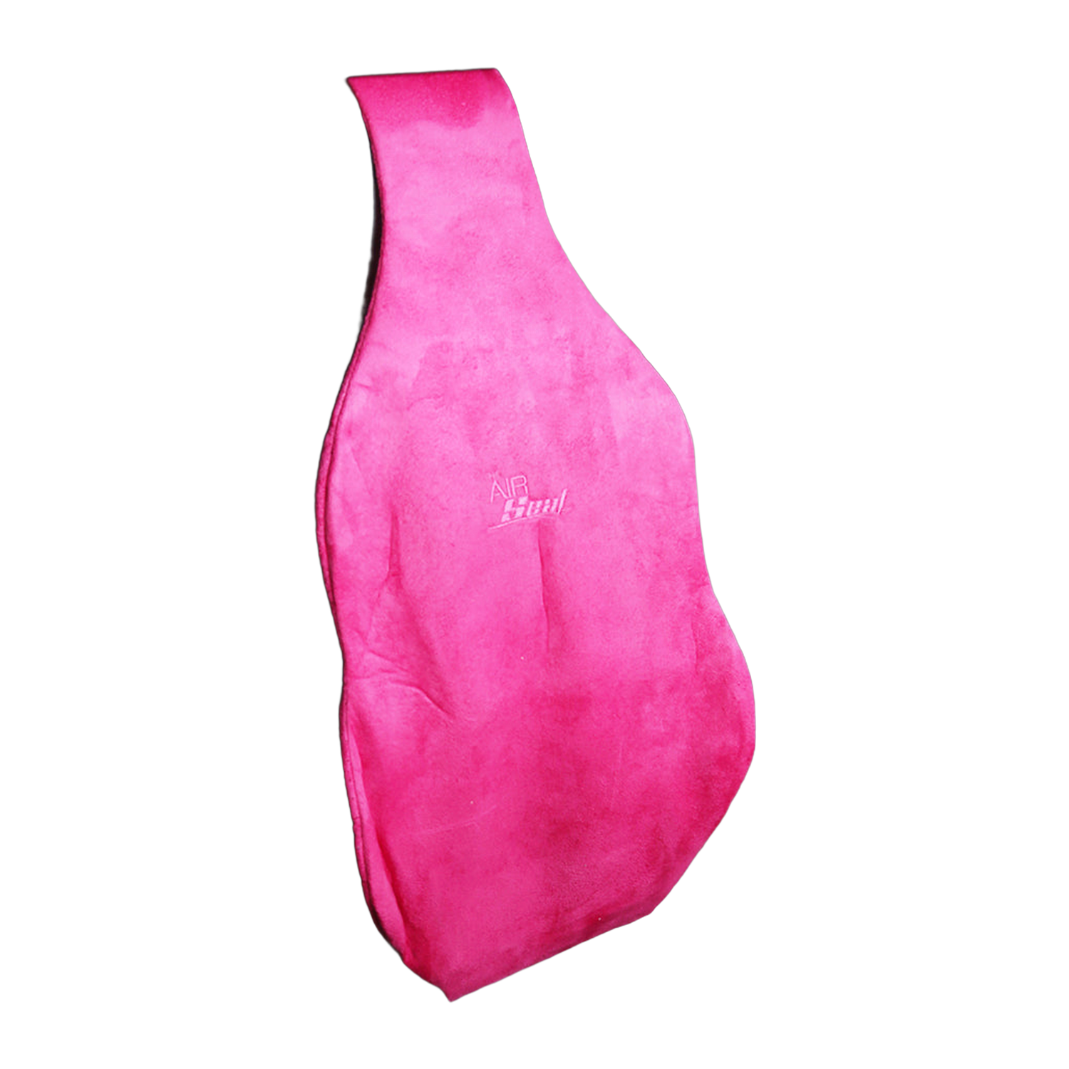 Air-Filled Lumbar Back Support Cushion - Suede Pink