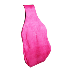 Air-Filled Lumbar Back Support Cushion - Suede Pink