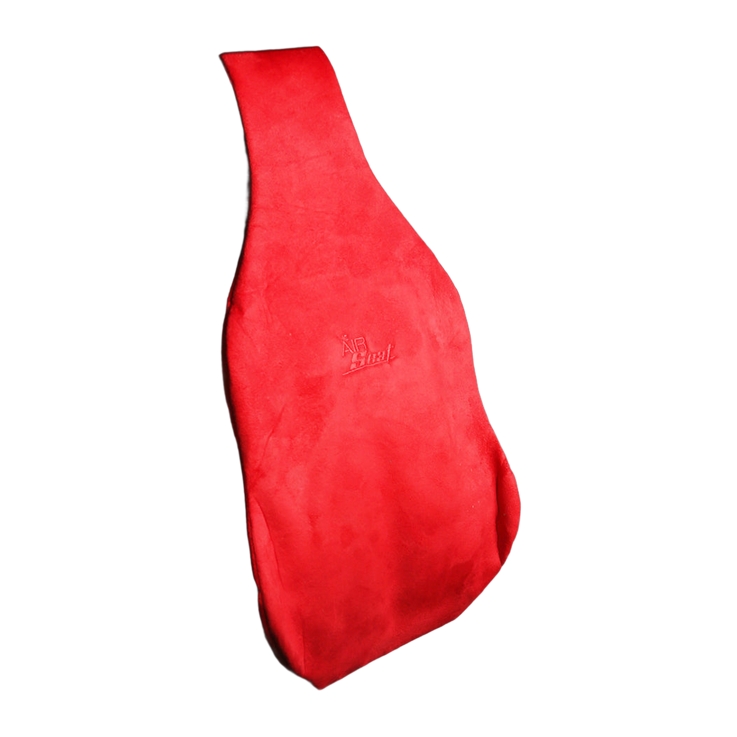 Air-Filled Lumbar Back Support Cushion - Suede Red