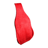 Air-Filled Lumbar Back Support Cushion - Suede Red