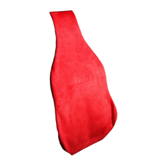 Air-Filled Lumbar Back Support Cushion - Suede Red