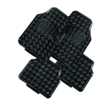 Venom 4-Piece Car Floor Mats [Rubber, Aluminum Look]