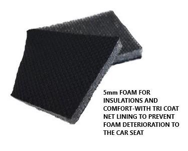 Universal Cosmic Front Seat Covers Size 30/35 | Black