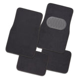Pilot Automotive Grey Luxury Universal Car Floor Mat Carpet - Set Of 4