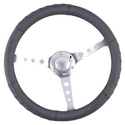 Denver Steering Wheel Cover - Grey [Leather]