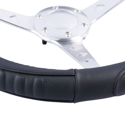 Kentucky Steering Wheel Cover - Black [Leather]