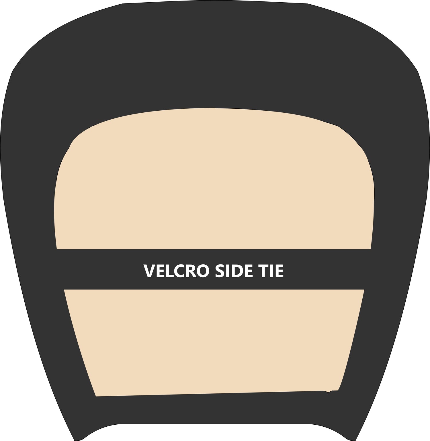 Universal Supreme Throwover Seat Cover Canvas - Grey